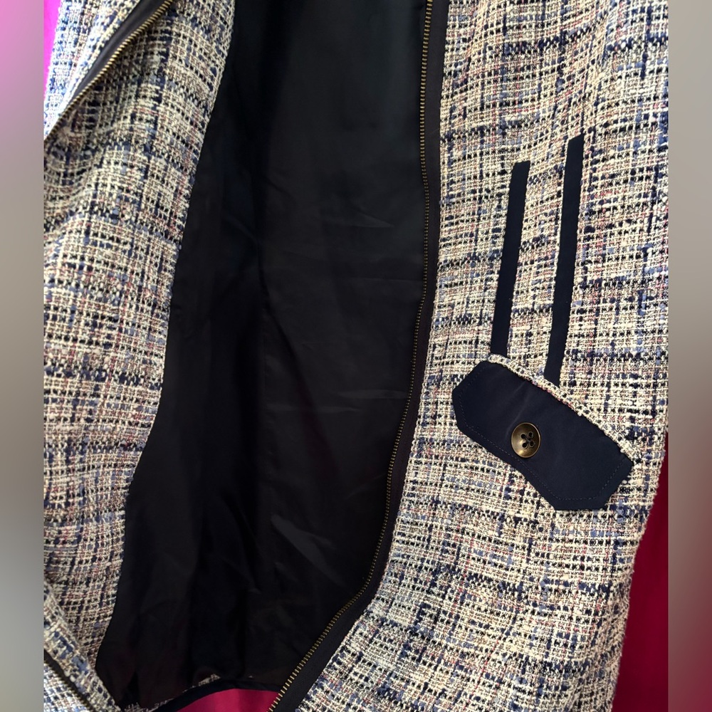 Vintage tibi Tweed Car Coat Size S - Picture 4 of 10
